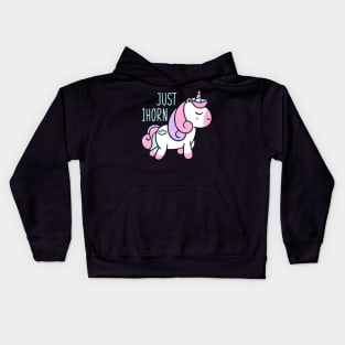 Just a cute unicorn Kids Hoodie